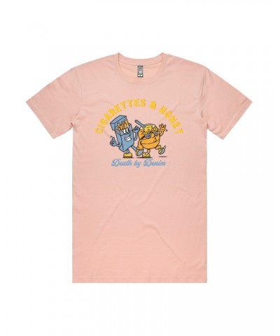 Death by Denim Cigarettes and Honey T-Shirt (Pink) $10.49 Shirts