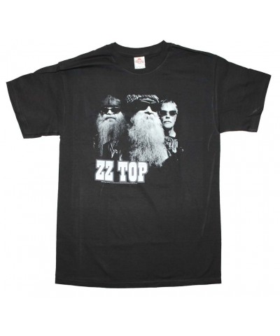 ZZ Top T Shirt | ZZ Top Black Photo T-Shirt $7.59 Shirts