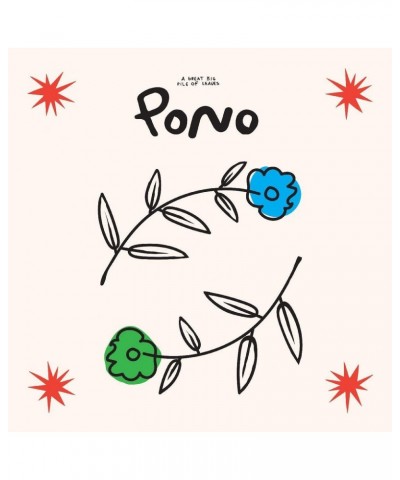 A Great Big Pile of Leaves Pono (Limited White Green & Blue Marbled) Vinyl Record $10.10 Vinyl