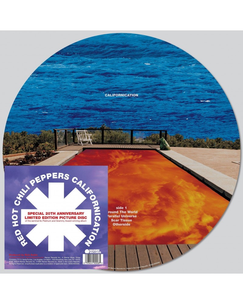 Red Hot Chili Peppers CALIFORNICATION - 20th Anniversary Double Picture Disc LP Vinyl Record $13.20 Vinyl