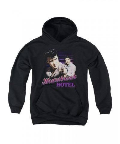 Elvis Presley Youth Hoodie | HEARTBREAK HOTEL Pull-Over Sweatshirt $10.15 Sweatshirts