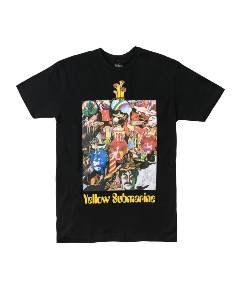 The Beatles Yellow Submarine 50th Anniversary Black T-Shirt $12.00 Shirts