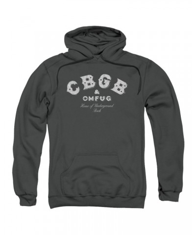 Cbgb Hoodie | TATTERED LOGO Pull-Over Sweatshirt $13.65 Sweatshirts