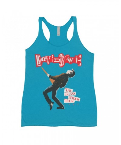 David Bowie Ladies' Tank Top | The Glass Spider Tour Album Design Shirt $14.19 Shirts