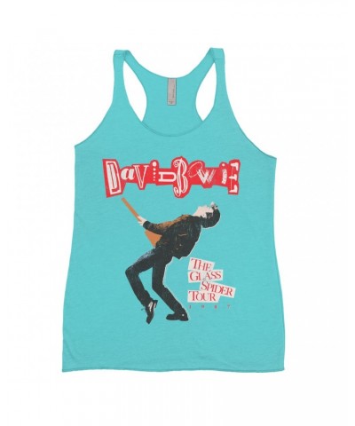 David Bowie Ladies' Tank Top | The Glass Spider Tour Album Design Shirt $14.19 Shirts