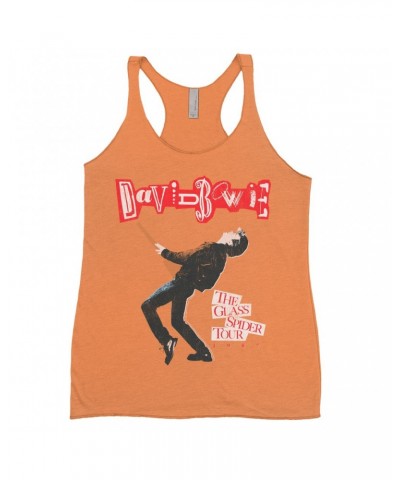 David Bowie Ladies' Tank Top | The Glass Spider Tour Album Design Shirt $14.19 Shirts