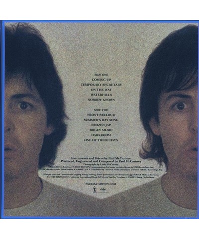 Paul McCartney LP - Paul McCartney II (incl. mp3) (180g) (remastered) (audiophile) (Vinyl) $23.90 Vinyl