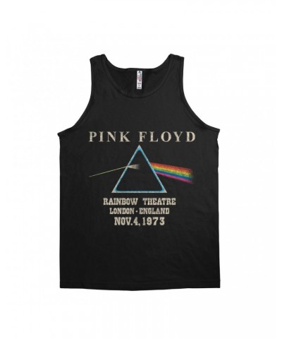 Pink Floyd Unisex Tank Top | Rainbow Theatre 1973 Distressed Shirt $7.49 Shirts