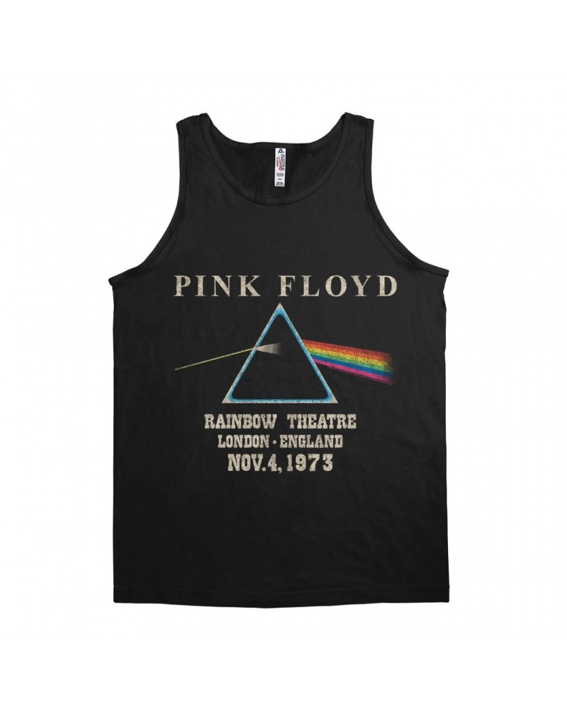 Pink Floyd Unisex Tank Top | Rainbow Theatre 1973 Distressed Shirt $7.49 Shirts