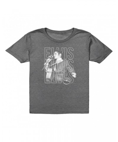 Elvis Presley Kids T-Shirt | Live Sun Triple Logo Kids T-Shirt $7.73 Kids