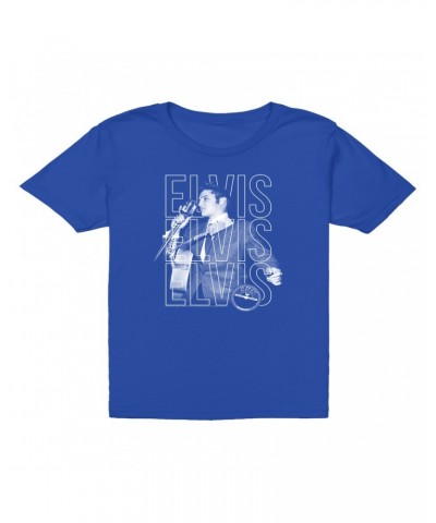 Elvis Presley Kids T-Shirt | Live Sun Triple Logo Kids T-Shirt $7.73 Kids