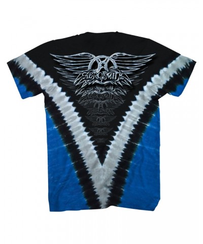 Aerosmith T-Shirt | Guitar Logo V Tie Dye Shirt $11.58 Shirts