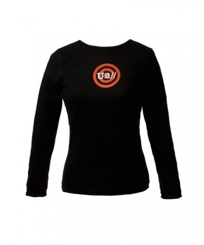 U2 Ladies Black Target Logo L/S Babydoll Shirt $11.50 Shirts