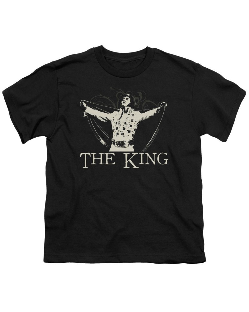 Elvis Presley Youth Tee | ORNATE KING Youth T Shirt $7.35 Kids