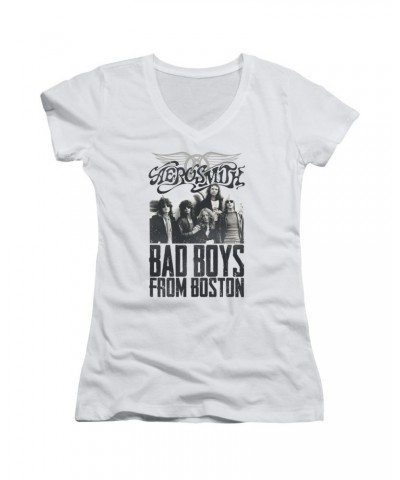 Aerosmith Junior's V-Neck Shirt | BAD BOYS Junior's Tee $6.00 Shirts