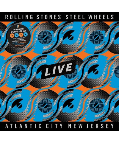 The Rolling Stones Steel Wheels Live (Live From Atlantic City NJ 1989) (4LP (Tangerine/Sky Blue) Vinyl Record $49.44 Vinyl