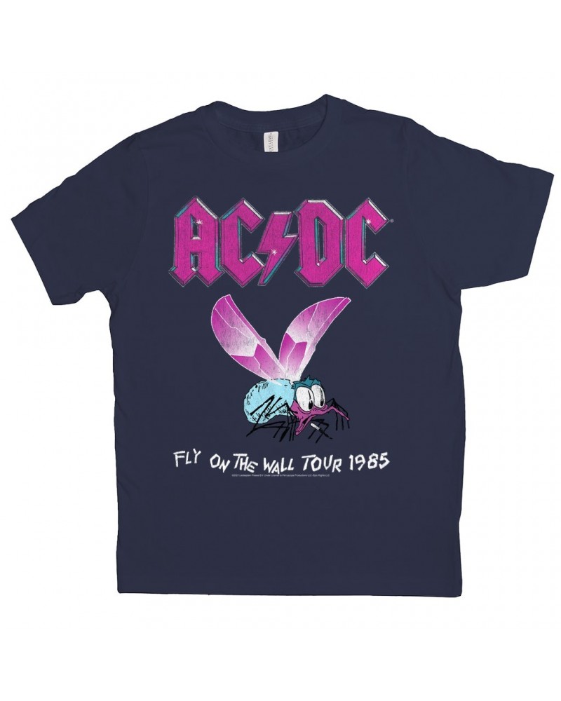 AC/DC Kids T-Shirt | Fly On The Wall Tour 1985 Kids Shirt $7.57 Kids