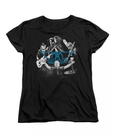 Aerosmith Women's Shirt | ROCK N ROUND Ladies Tee $8.80 Shirts