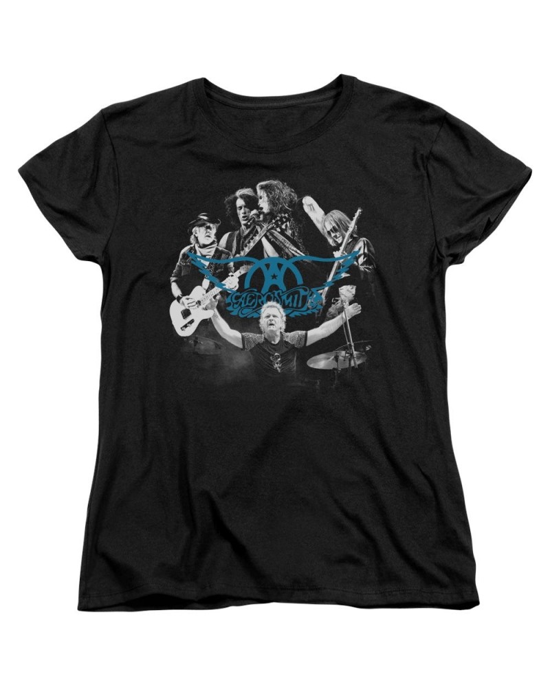 Aerosmith Women's Shirt | ROCK N ROUND Ladies Tee $8.80 Shirts