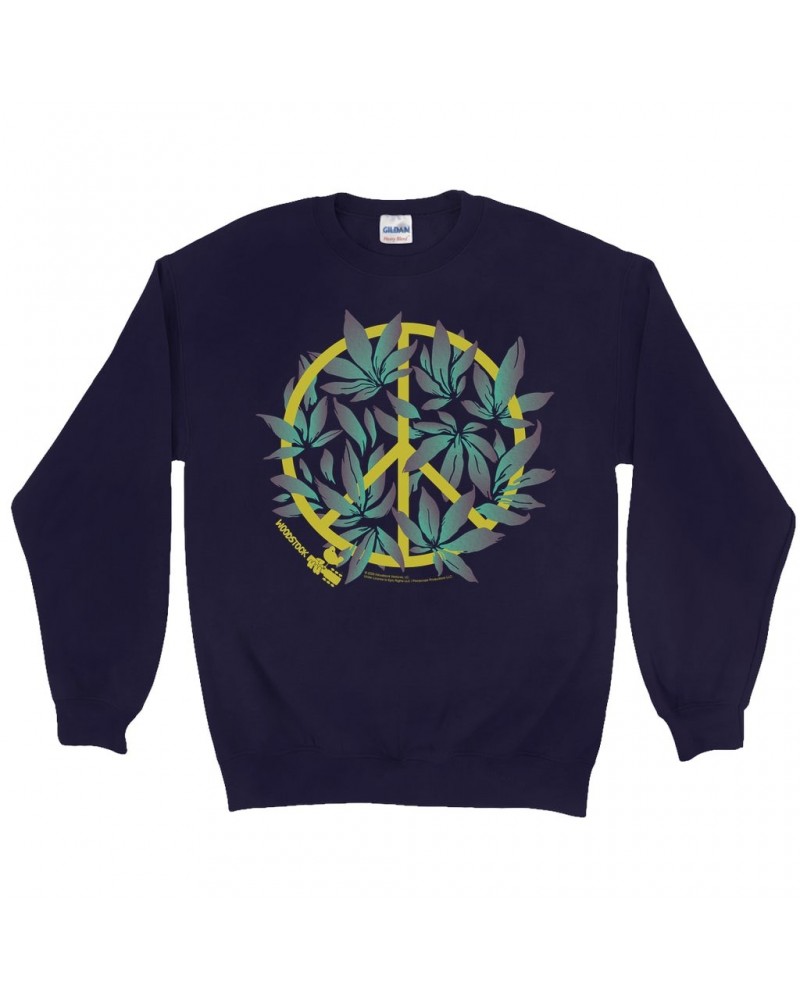 Woodstock Sweatshirt | Peace Plant Sweatshirt $12.23 Sweatshirts