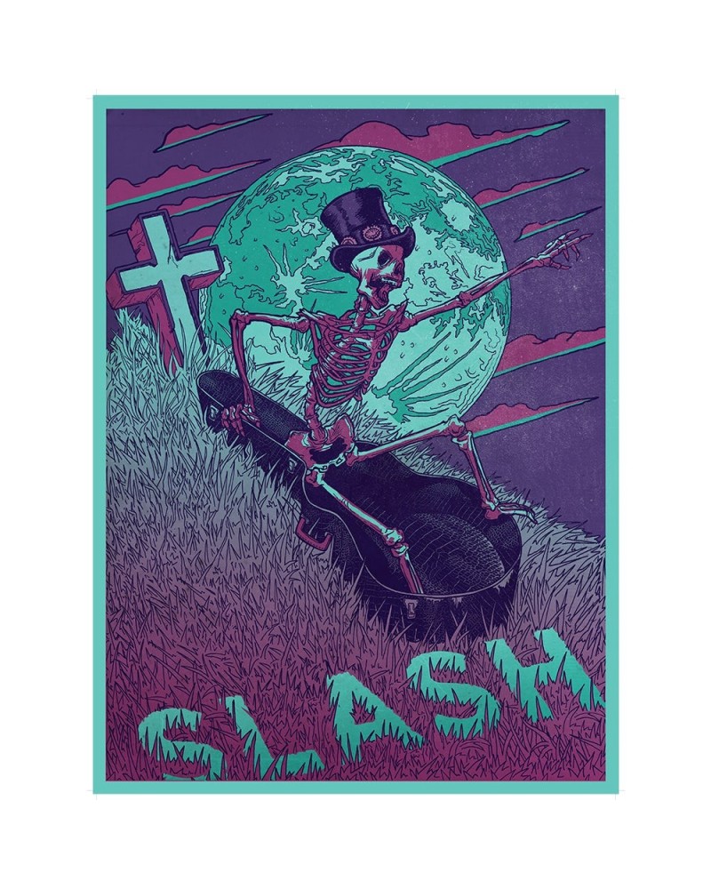 Slash Guitar Coffin Poster $12.00 Decor