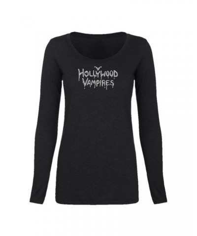 Hollywood Vampires Logo Bling Long Sleeve Scoop $15.73 Shirts