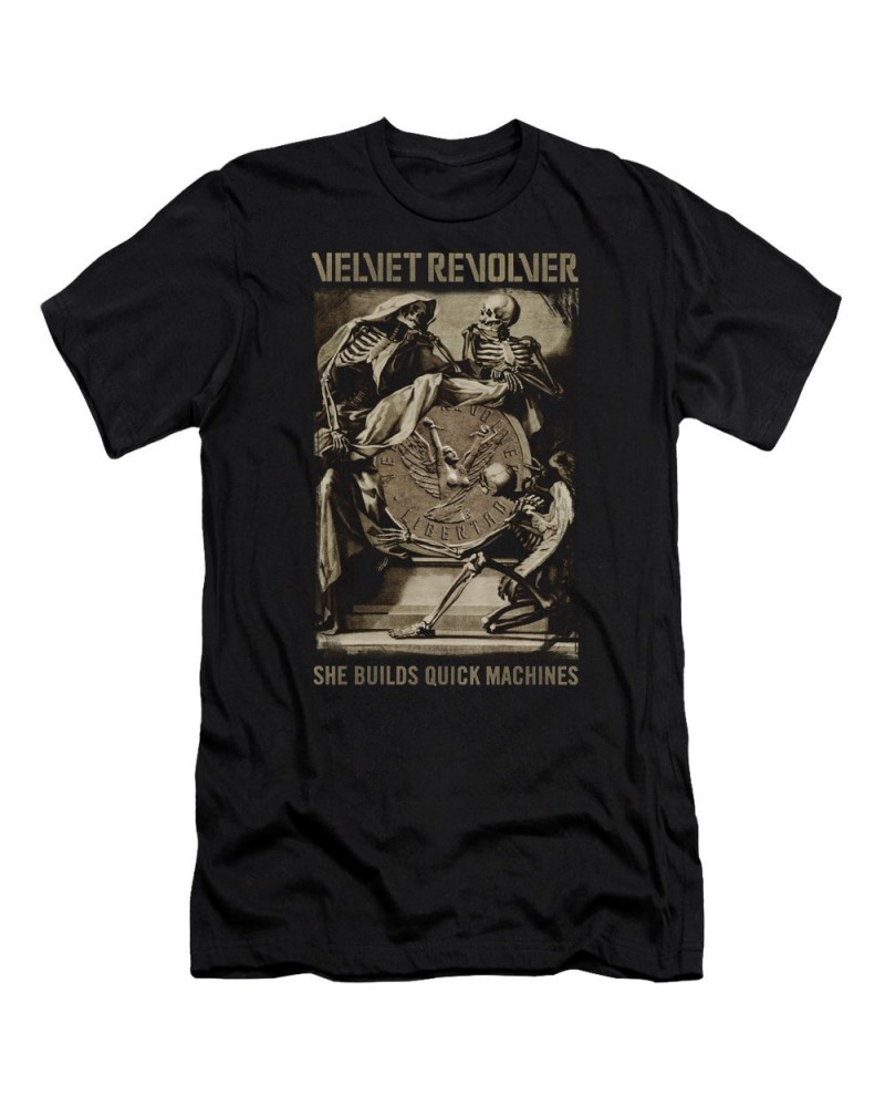 Velvet Revolver Slim-Fit Shirt | QUICK MACHINES Slim-Fit Tee $8.20 Shirts