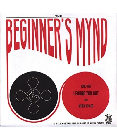 The Beginner's Mynd I FOUND YOUU OUT / WHEN YOU GO Vinyl Record $5.99 Vinyl