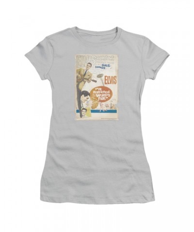 Elvis Presley Juniors Shirt | WORLD FAIR POSTER Juniors T Shirt $5.40 Shirts