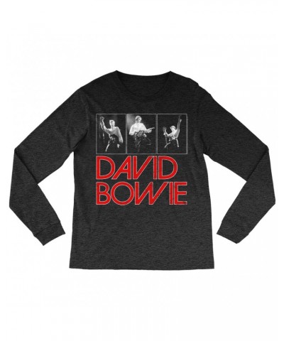 David Bowie Long Sleeve Shirt | Heroes On Stage Shirt $14.98 Shirts