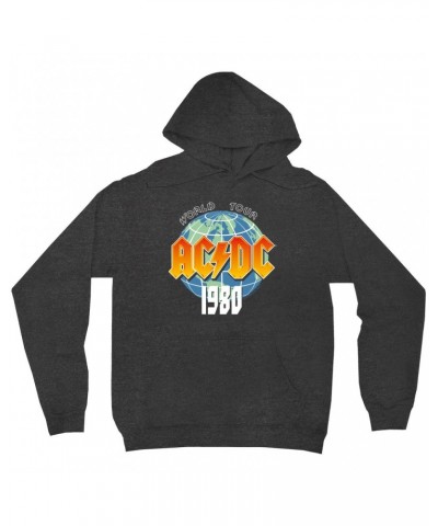 AC/DC Hoodie | 1980 Globe World Tour Hoodie $13.58 Sweatshirts