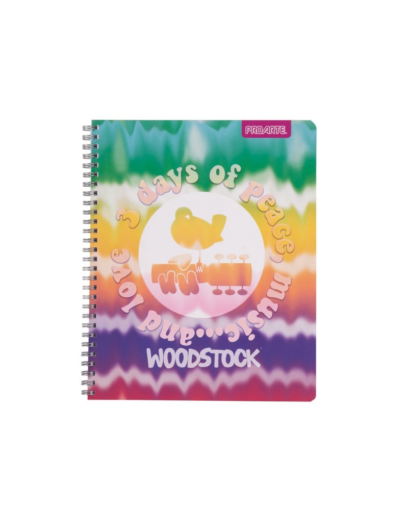 Woodstock Circular Text Tie Dye Notebook $2.79 Accessories