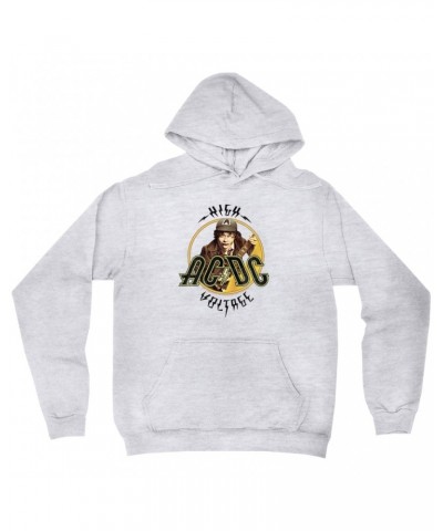 AC/DC Hoodie | High Voltage Album Design Distressed Hoodie $16.38 Sweatshirts