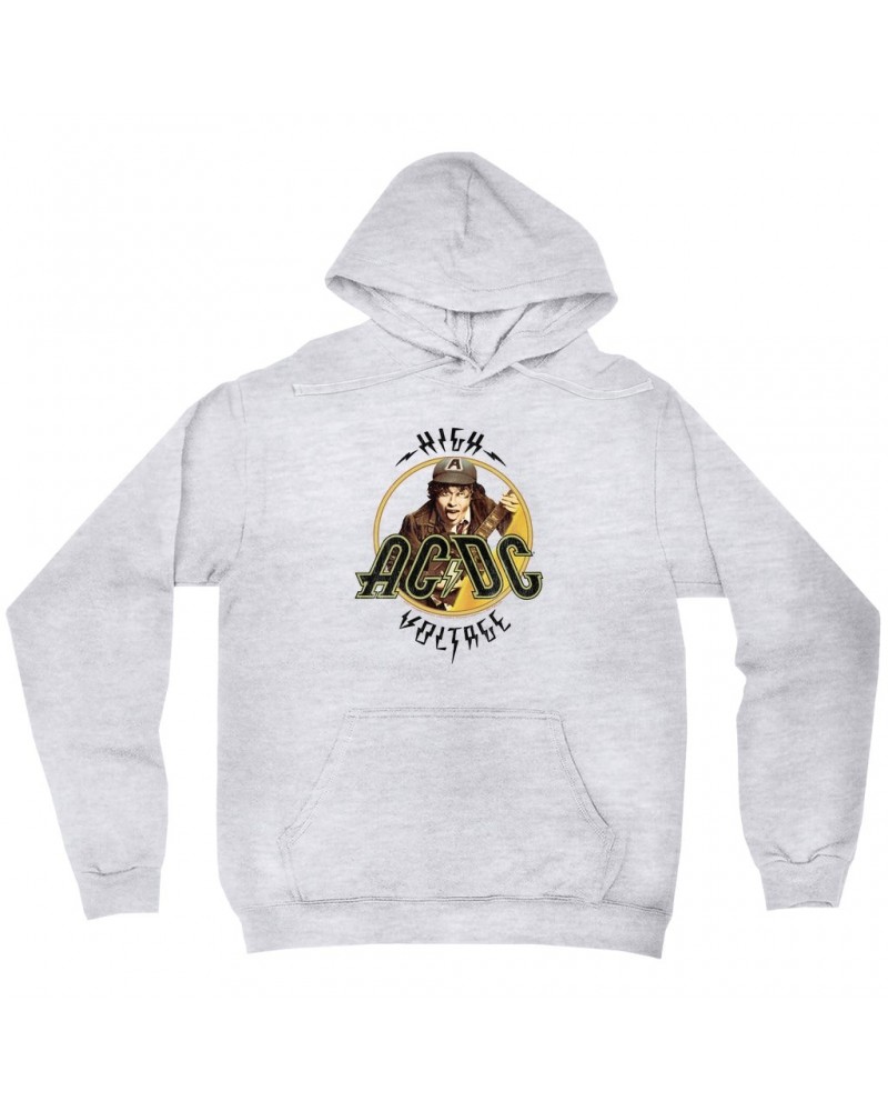 AC/DC Hoodie | High Voltage Album Design Distressed Hoodie $16.38 Sweatshirts