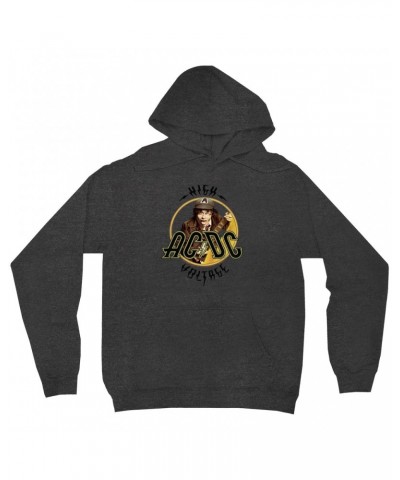 AC/DC Hoodie | High Voltage Album Design Distressed Hoodie $16.38 Sweatshirts