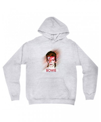 David Bowie Hoodie | Flash Frame Colorful Bowie Image Hoodie $19.18 Sweatshirts