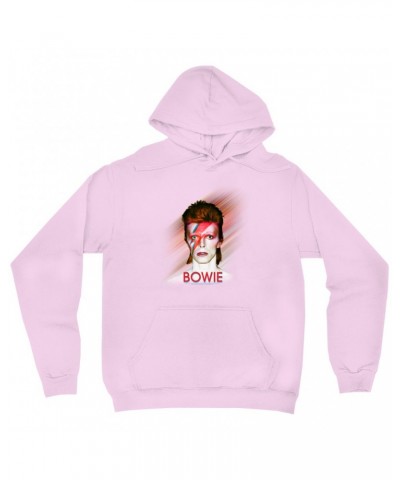 David Bowie Hoodie | Flash Frame Colorful Bowie Image Hoodie $19.18 Sweatshirts