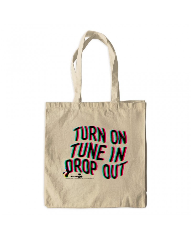 Woodstock Canvas Tote Bag | Turn On Tune In Drop Out Bag $5.76 Bags