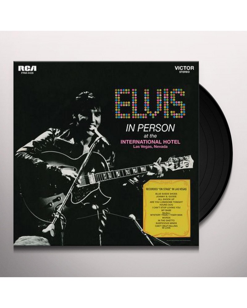 Elvis Presley IN PERSON AT THE INTERNATIONAL HOTEL LAS VEGAS (180G CLEAR GOLD-BLUE SWIRL VINYL/LTD POSTER) Vinyl Record $18.7...