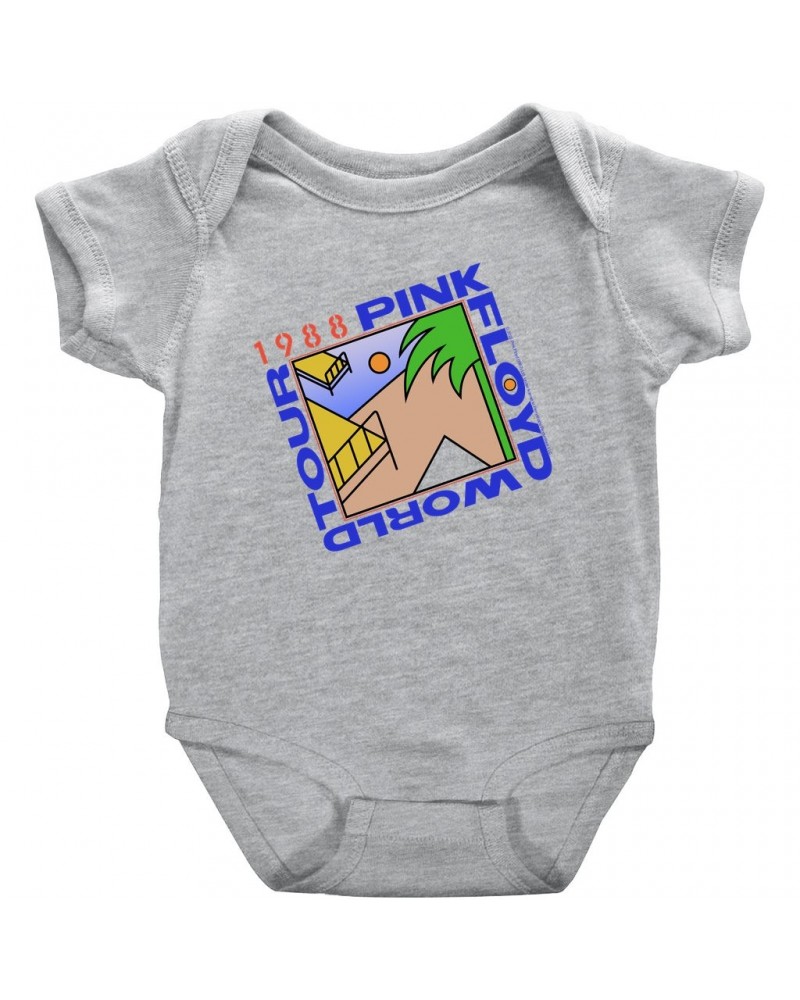 Pink Floyd Baby Short Sleeve Bodysuit | '88 World Tour Bodysuit $6.98 Kids