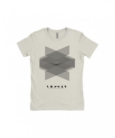 David Bowie Ladies' Boyfriend T-Shirt | Blackstar Album Design Shirt $12.23 Shirts