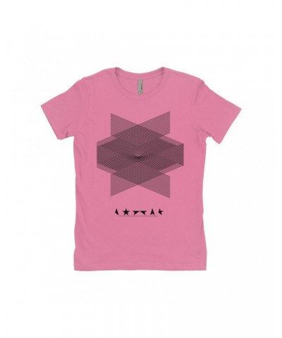 David Bowie Ladies' Boyfriend T-Shirt | Blackstar Album Design Shirt $12.23 Shirts