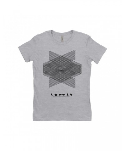 David Bowie Ladies' Boyfriend T-Shirt | Blackstar Album Design Shirt $12.23 Shirts