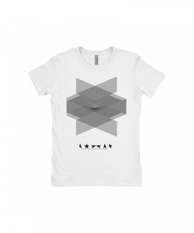 David Bowie Ladies' Boyfriend T-Shirt | Blackstar Album Design Shirt $12.23 Shirts