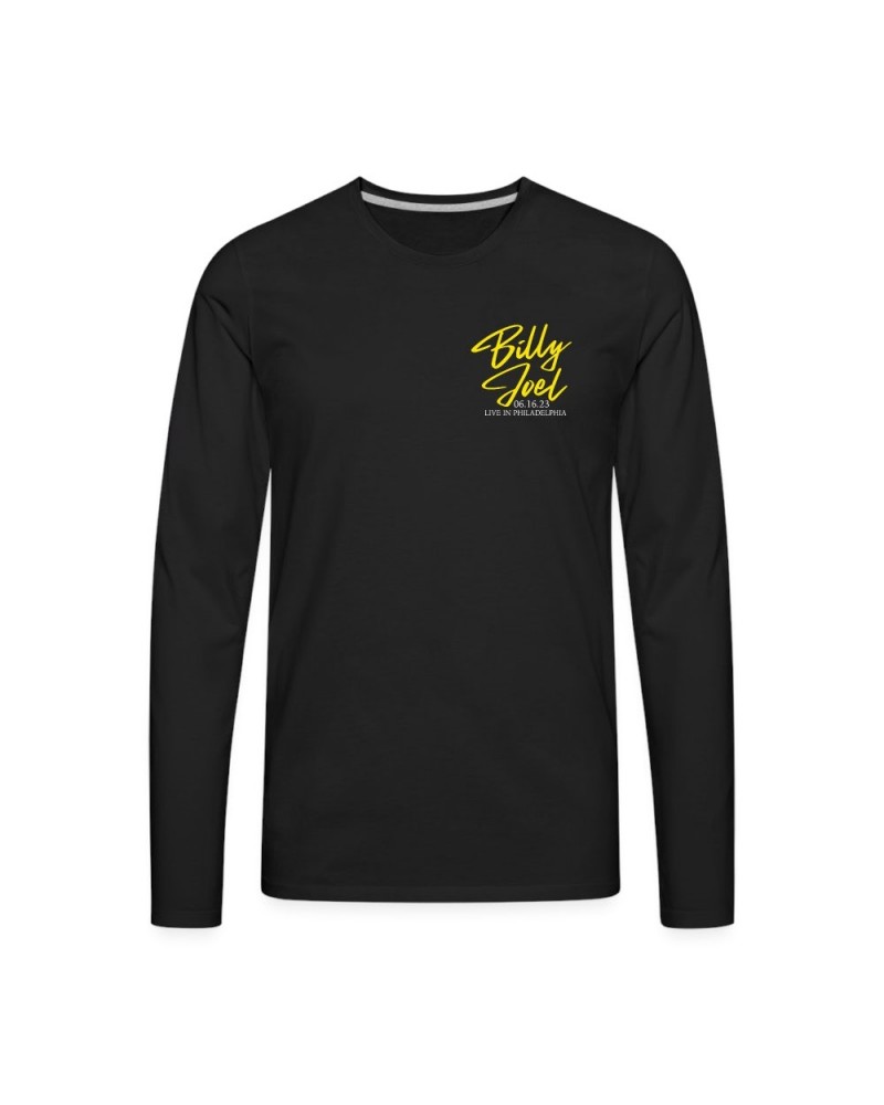 Billy Joel "6-16-23 Philadelphia Set List" Black Long Sleeve Online Exclusive $21.50 Shirts