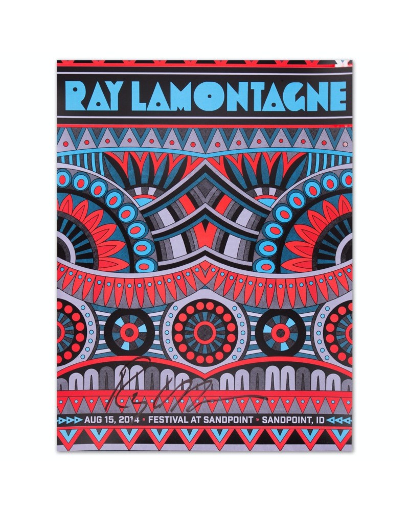 Ray LaMontagne 2014 Sandpoint ID Event Poster (signed) $11.70 Decor