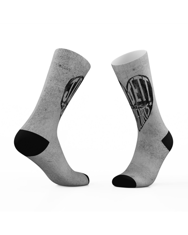 Joan Jett & the Blackhearts Grey Tribe Socks $9.25 Footware