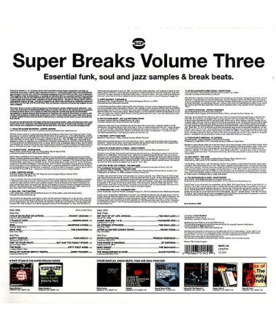 Funkadelic Super Breaks: Essential Funk Soul And Jazz Samples & Break Beats Volume 3 (2xLP) (Vinyl) $17.71 Vinyl